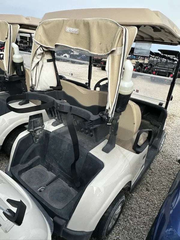 Close-up of 2019 EZGO RXV Elite LED headlights